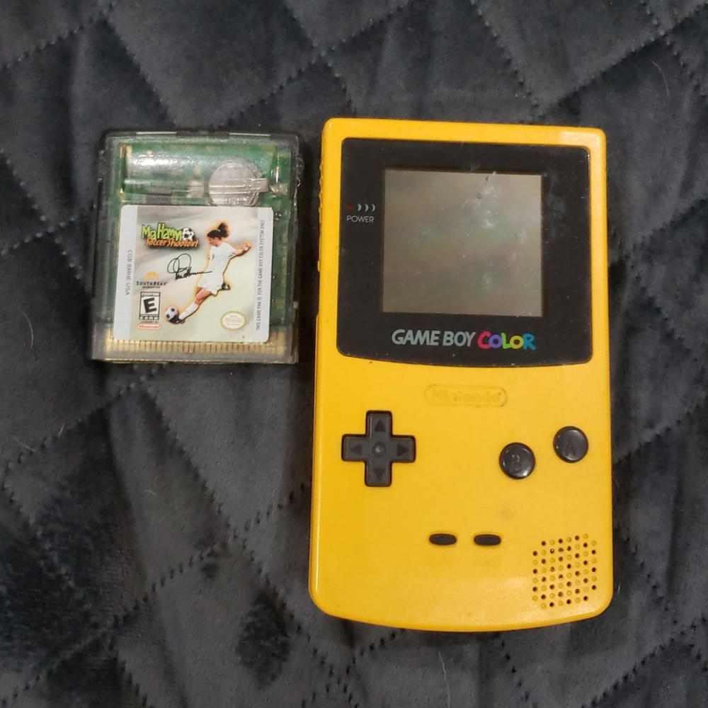 An original gameboy color [yellow version]